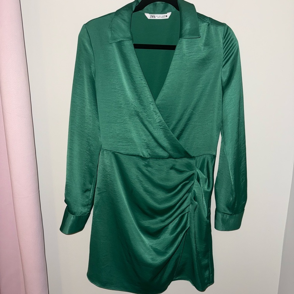 Zara Emerald Long Sleeve Dress